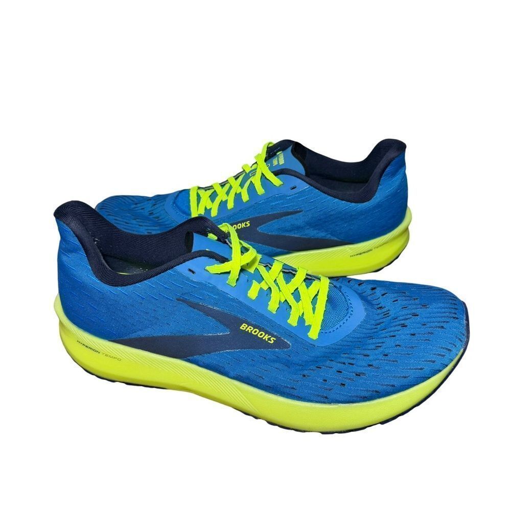 Brooks Men's Blue and Neon Yellow Athletic Shoes Hyperion max size 12 - Picture 4 of 7